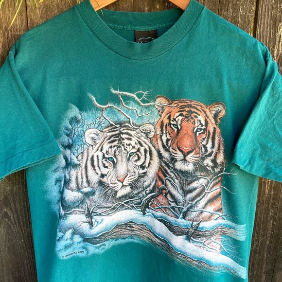 🐯🐯 Vintage Habitat tiger t shirt - Picture 2 of 5